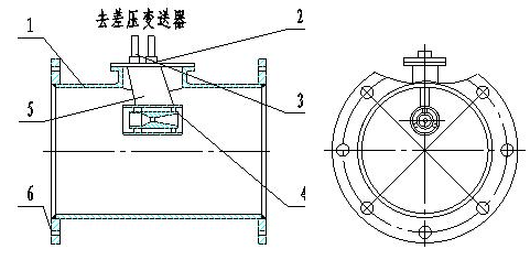 單點多重安裝結(jié)構(gòu)簡圖（當管道尺寸為300～1000mm選用）